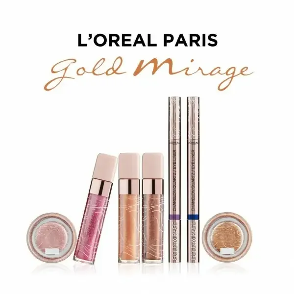 01 Sapphire Light ( Bleu ) - Eye Liner Gold Mirage Chameleon Quartz Duo de L'Oréal Paris