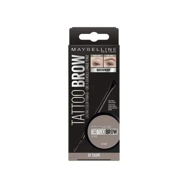 01 Taupe - Cire à Sourcils Eyes Studio Tattoo Brow Pomade de Gemey Maybelline