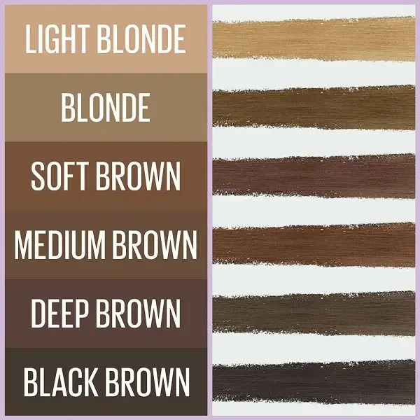 05 Black Brown - Crayon à Sourcils Express Brow Satin Duo Crayon et Poudre de Maybelline New-York