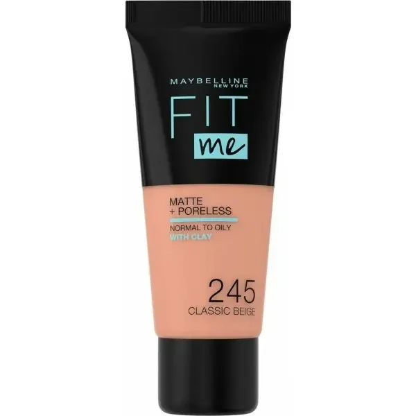 245 Beige Classique - Fond de Teint FIT ME MATTE & PORELESS de Maybelline
