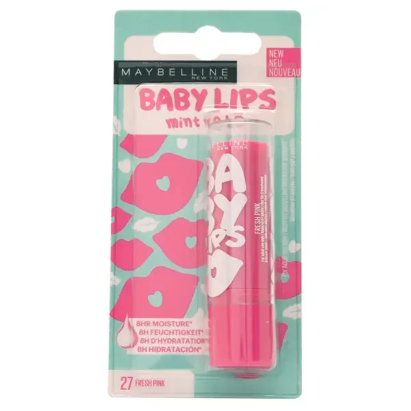 27 Fresh pink - Baume à lèvres Hydratant Baby Lips de Gemey Maybelline