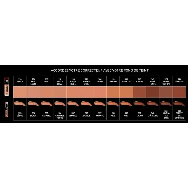 339 Cacao - Correcteur et Fond de Teint 2 en 1 Infaillible More Than Concealer de L'Oréal Paris