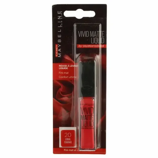 35 Rebel Red - Rouge à lèvre Vivid Matte Liquid Gemey Maybelline