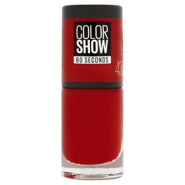 43 Red Apple - Vernis à Ongles Colorshow 60 Seconds de Gemey-Maybelline