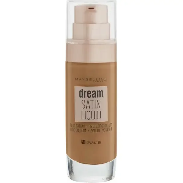 53 Classic Tan - Fond de Teint Dream Satin Liquid de Gemey Maybelline