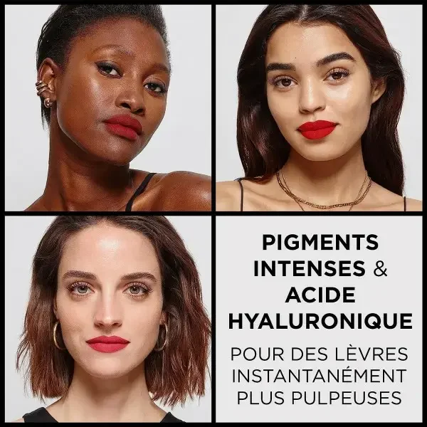 633 Le Rosy Confident - Rouge à Lèvres Matte Intense et Repulpant ( Acide Hyaluronique ) Color Riche de L'Oréal Paris