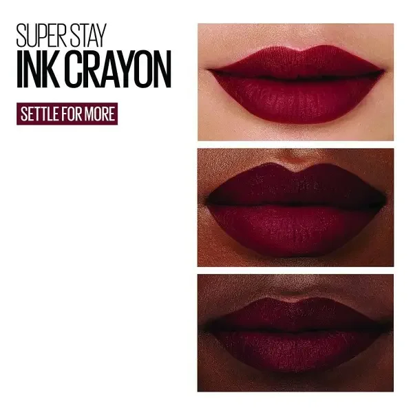 65 Settle For More - Crayon Rouge à Lèvres Superstay Ink de Maybelline New York