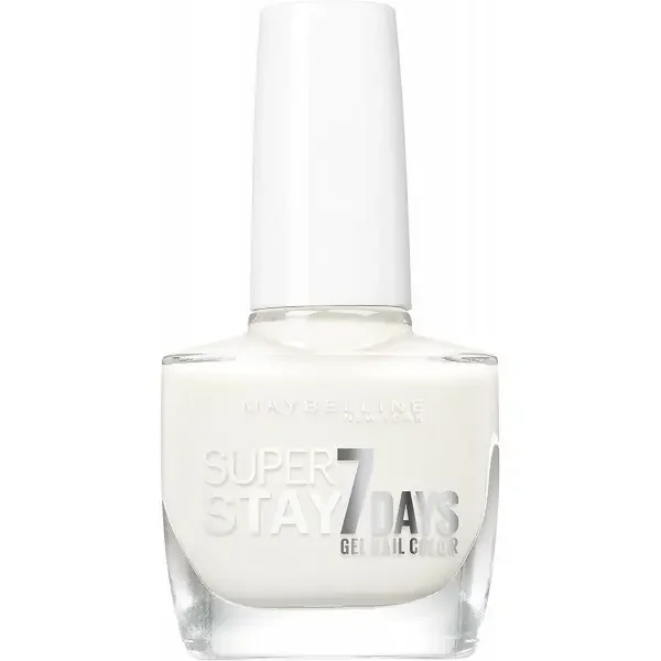 71 Pure White - Vernis à Ongles Strong & Pro / SuperStay Gemey Maybelline