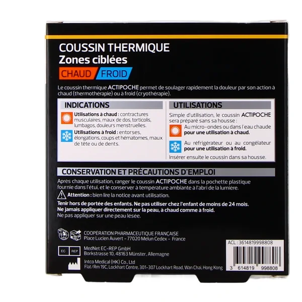 Actipoche Coussin Thermique Zones Ciblées