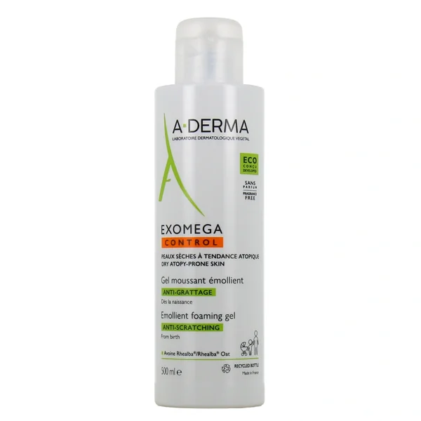A-Derma Exomega Control Gel Moussant Emollient Anti-Grattage