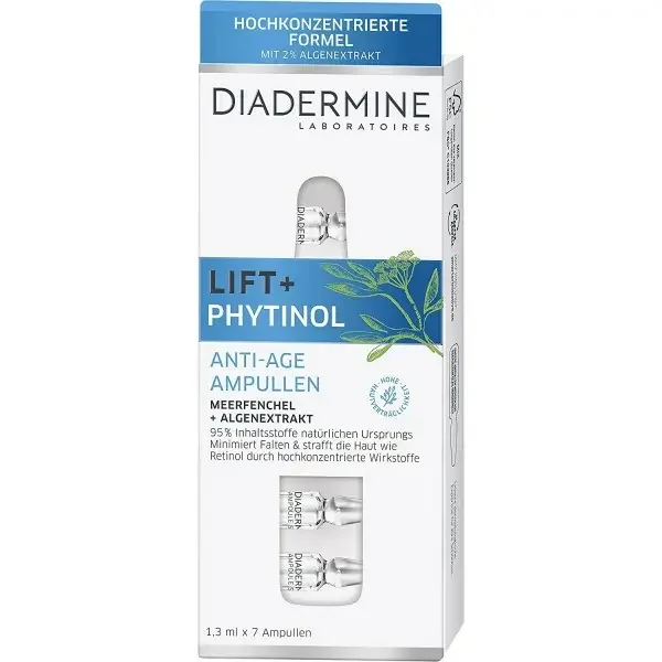 Ampoules Anti-âge 1,3 ml x 7 ampoules DIADERMINE LIFT+ PHYTINOL de DIADERMINE