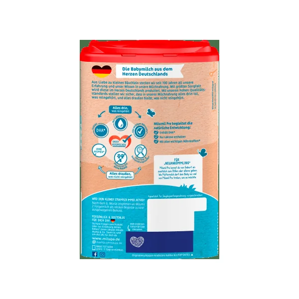 Anfangsmilch Pre Milumil von Geburt an, 800 g