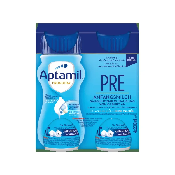 Anfangsmilch Pre trinkfertig von Geburt an 4x200ml, 0,8 l