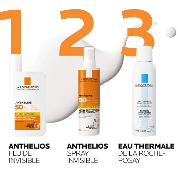 ANTHELIOS - SPF50+ Spray Solaire Invisible Corps Avec Parfum, 200ml