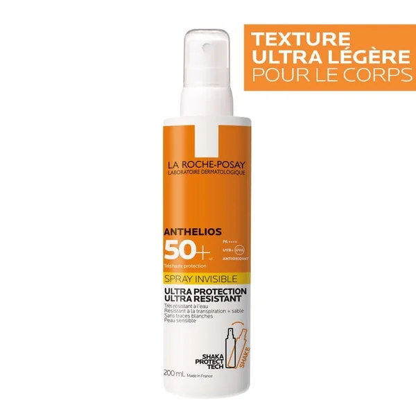 ANTHELIOS - SPF50+ Spray Solaire Invisible Corps Avec Parfum, 200ml