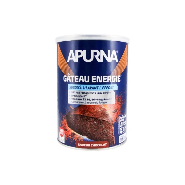 Apurna Gâteau Énergie 400 g - Saveur : Chocolat