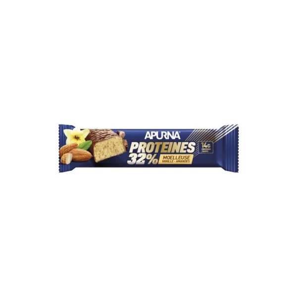 Apurna Proteines 32% Moelleuse 45 g - Goût : Vanille-Amandes