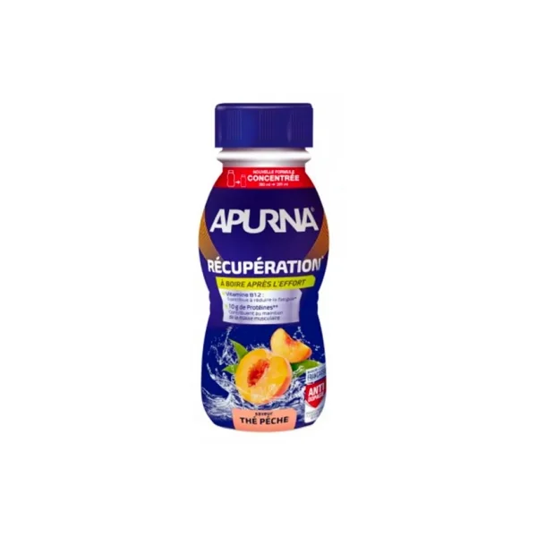 Apurna Récupération à Boire Après l'Effort 200 ml - Saveur : Thé Pêche