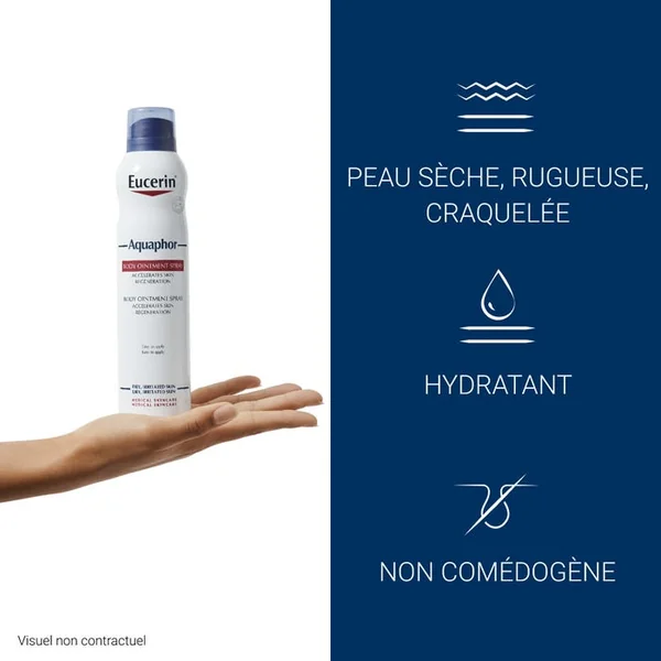 AQUAPHOR - Baume-Spray Réparateur Cutané - Corps - Peaux Sèches, 250ml