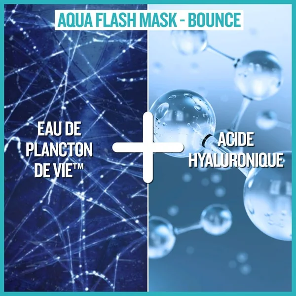 AQUASOURCE BOUNCE - Masque en Tissu Concentré en Acide Hyaluronique - Peaux Matures, 31g