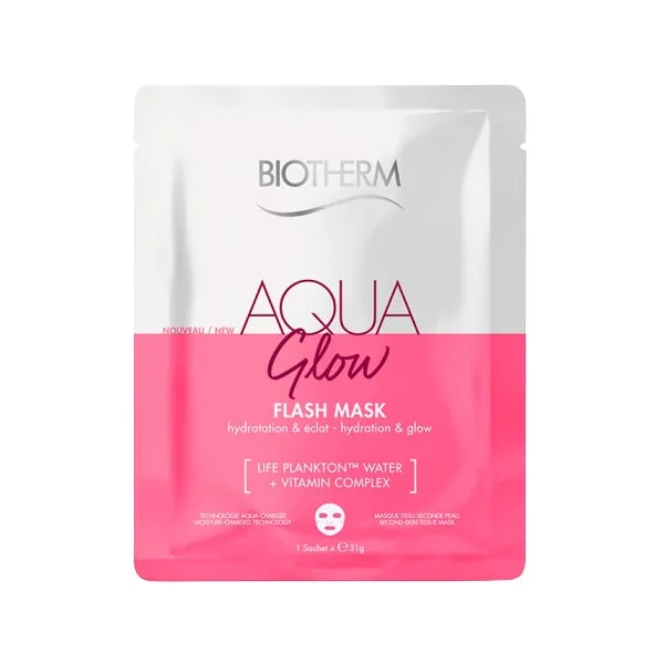 AQUASOURCE GLOW - Masque en Tissu Concentré en Vitamines C - Peaux Sèches, 31g