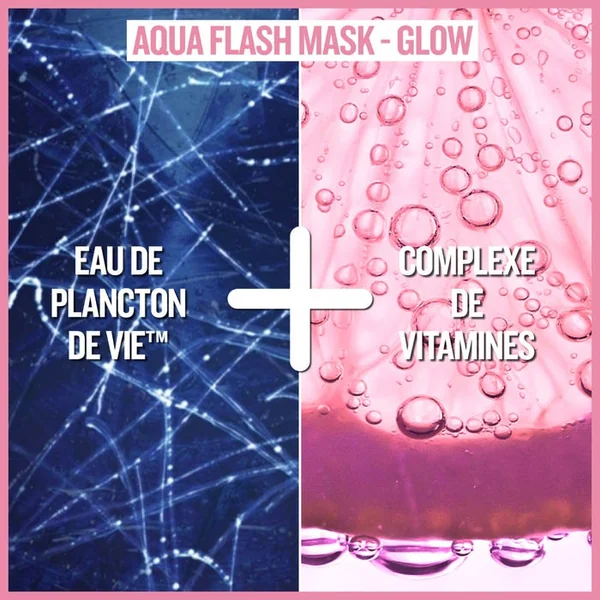 AQUASOURCE GLOW - Masque en Tissu Concentré en Vitamines C - Peaux Sèches, 31g