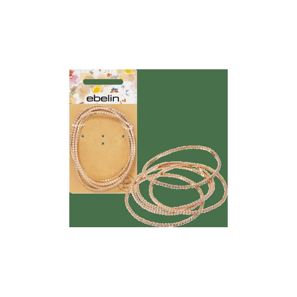 Armbänder elastisch mit Glitzersteinchen, 5 St