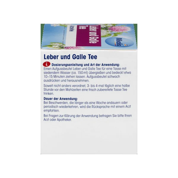 Arzneitee, Leber & galle Tee (12 Beutel), 21 g