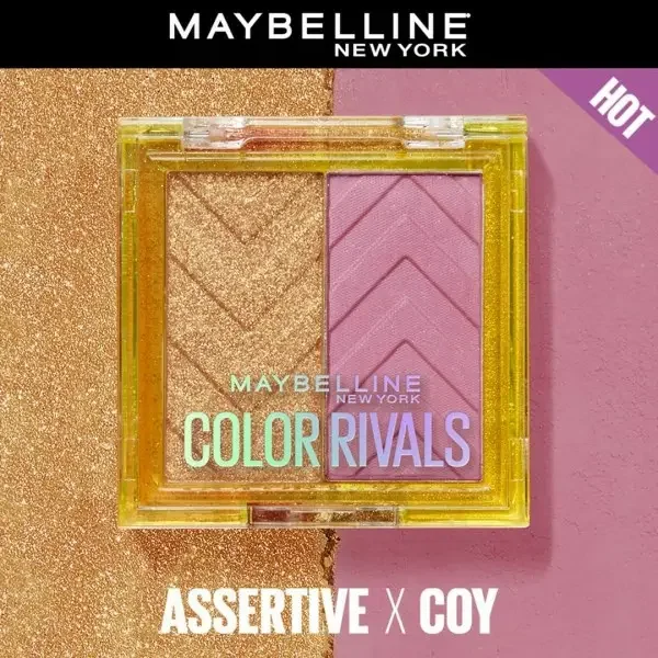 Assertive x Coy - Palette d\'Ombres à Paupières Color Rivals Hautement pigmentée, Waterproof de Maybelline New York