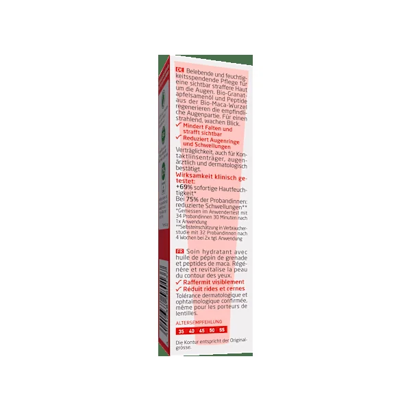 Augencreme straffend Granatapfel & Maca-Peptide, 12 ml