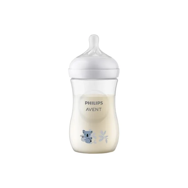 Avent Natural Response Biberon avec Motif 260 ml 1 Mois et + - Modèle : Koala