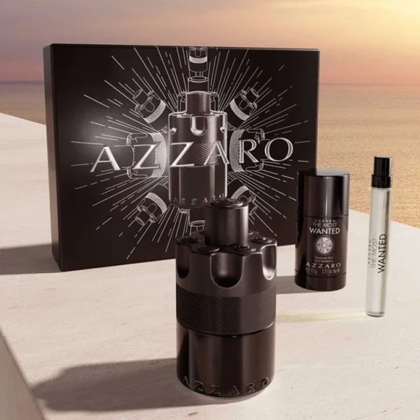 Azzaro - The Most Wanted Coffret Eau de Parfum Intense avec son vaporisateur de voyage et son dédorant stick