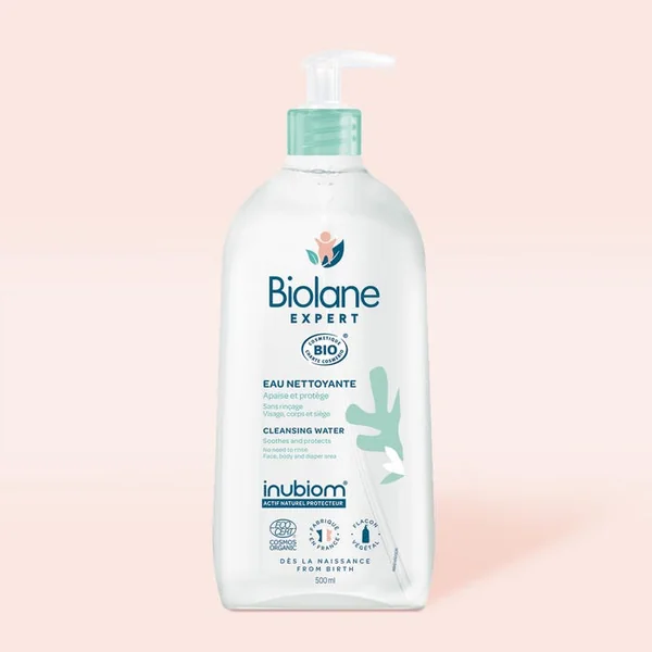 BIOLANE EXPERT - Eau Nettoyante Visage et Corps Bio, 500ml
