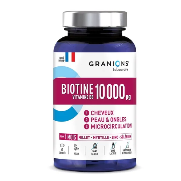 Biotine 10000 µg, 60 Comprimés