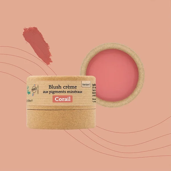 Blush solide crème aux pigments minéraux