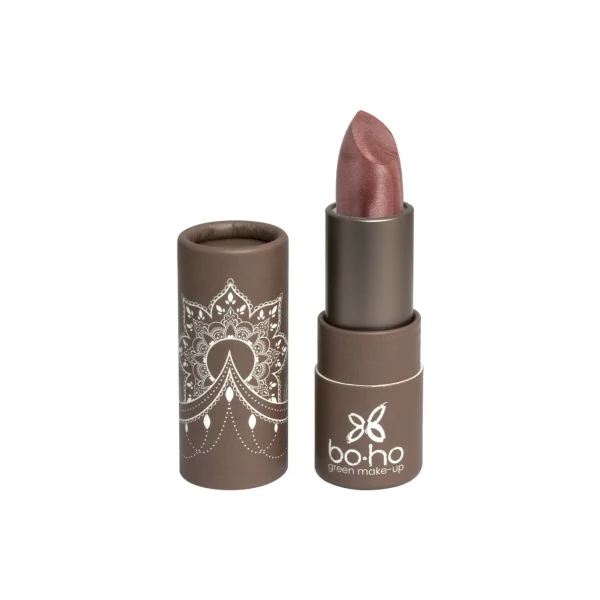 Boho Green Make-up Rouge à Lèvres Nacré Transparent Bio 3,5 g - Teinte : 404 : Rose Anglais