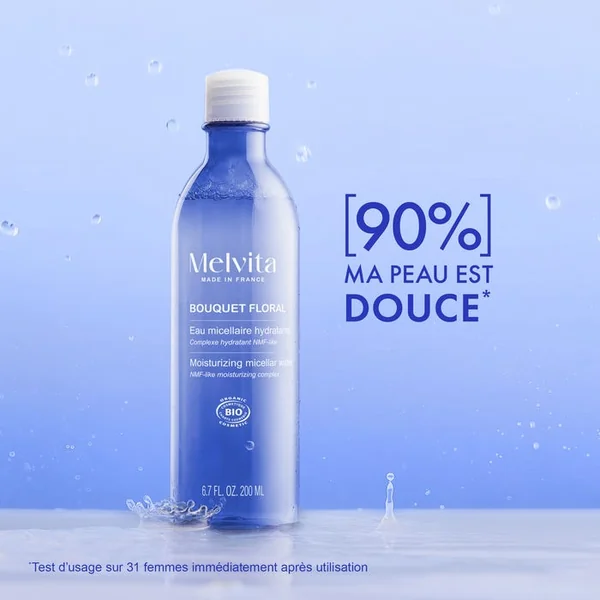 BOUQUET FLORAL - Eau Micellaire Hydratante Bio - Visage - Tous Types de Peaux, 200ml