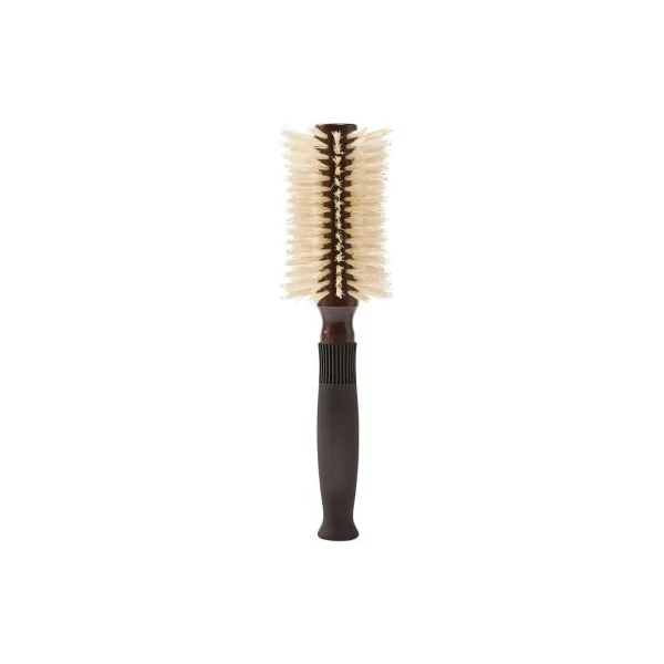 Brosse pré-incurvée brushing 12 rangs 100% poils de sanglier naturels et bois