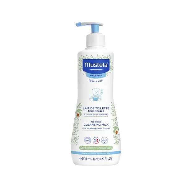 BÉBÉ - Lait de Toilette à l'avocat Sans Rinçage - Peau Normale, 500ml
