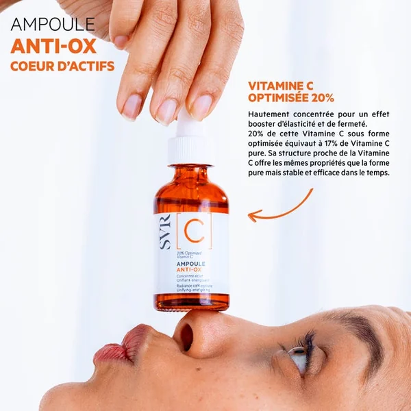 [C] AMPOULE ANTI-OX - Concentré Eclat Régénérant Anti-Rides - Visage - Tous Types de Peaux, 30ml