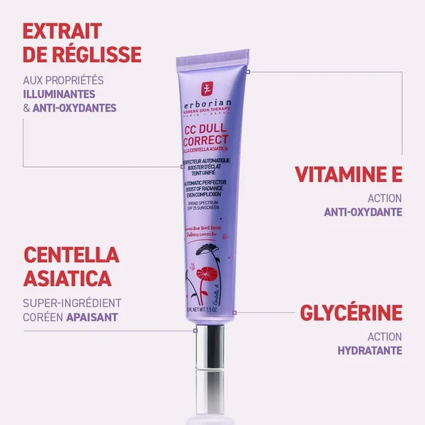 CC Dull Correct à la Centella Asiatica - Tous Types de Peaux, 15ml
