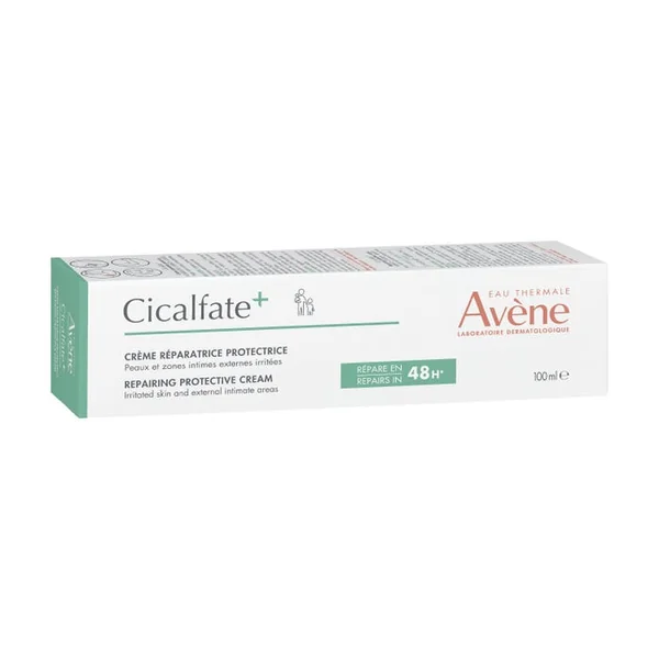 CICALFATE+ - Crème Réparatrice Protectrice - Visage et Corps - Peaux Sensibles Irritées, 100ml