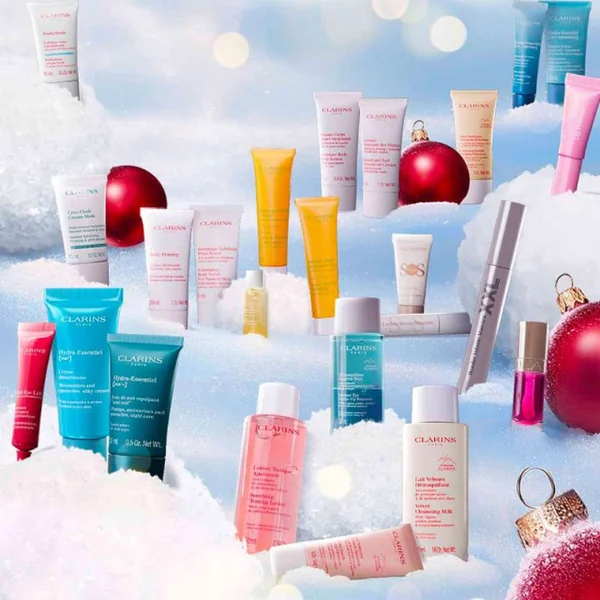 Clarins - Calendrier de l'Avent Soin visage, corps et maquillage