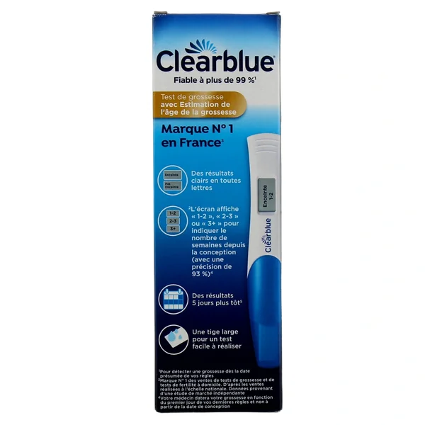 Clearblue Test De Grossesse Digital Estimation De l'ge De Grossesse