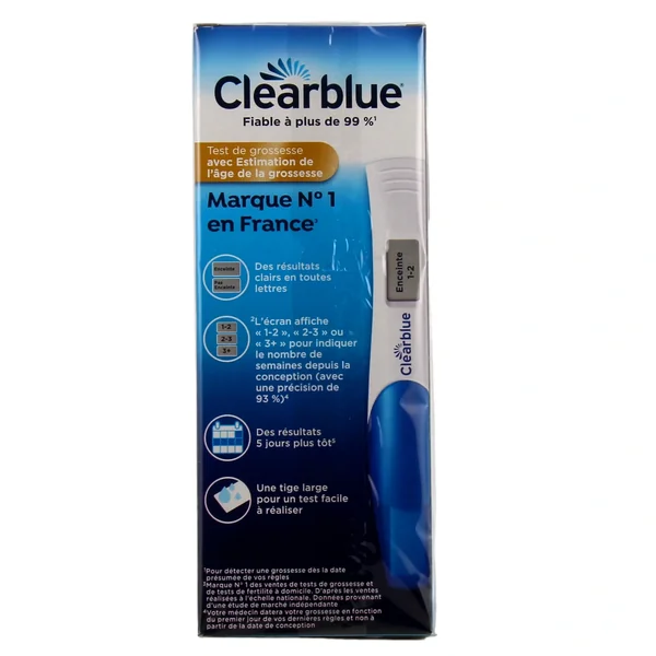 Clearblue Test De Grossesse Digital Estimation De l'ge De Grossesse