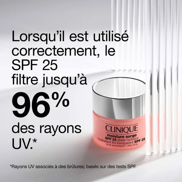Clinique - Moisture Surge Hydratant Fini Transparent SPF 25