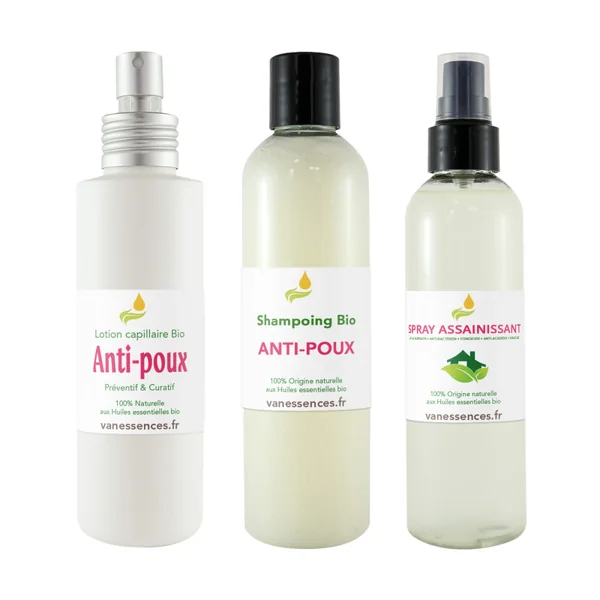 Coffret anti-poux naturel aux huiles essentielles BIO