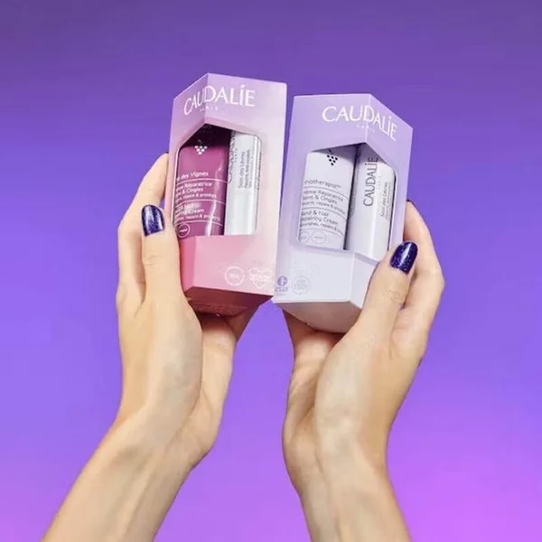 COFFRET - Duo Hydratation Thé des Vignes - Crème Réparatrice Mains et Ongles 30ml + Stick Soin des Lèvres 4,5g