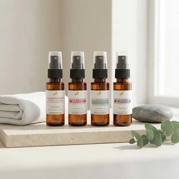 Coffret découverte Huiles Massage pro