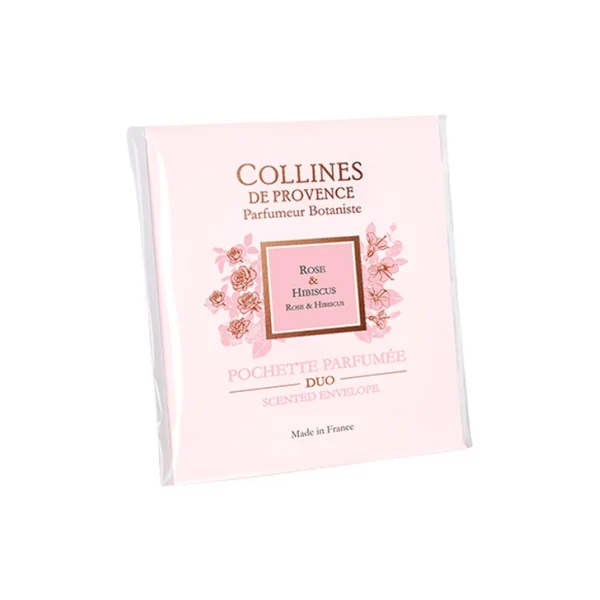 Collines de Provence Pochette Parfumée Duo - Parfum : Rose & Hibiscus